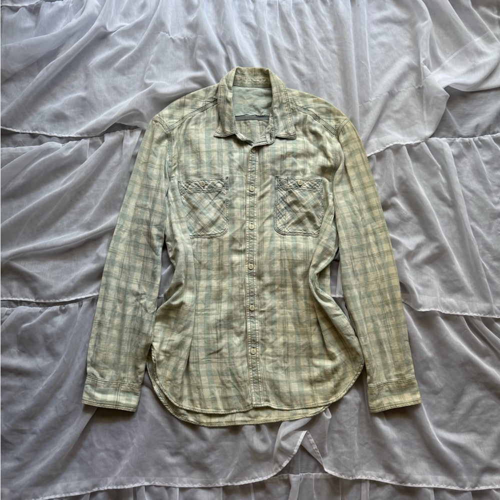 GAP Plaid Long Sleeve Flannel Shirt